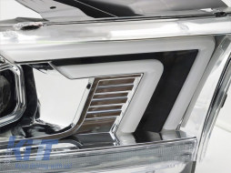 Xenon headlight kit with dynamic turn signals suitable for Dodge Durango 2010-2013 with chrome base-image-6238383