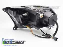 Xenon headlight kit with dynamic turn signals suitable for Dodge Durango 2010-2013 with chrome base-image-6238386