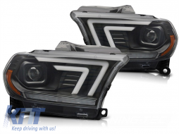 image-19-Xenon headlight kit with dynamic turn signals suitable for Dodge Durango 2010-2013 with black base