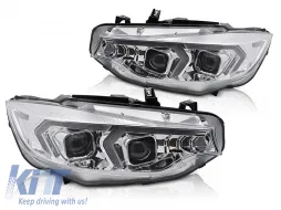 image-25-Xenon headlight set suitable for BMW 4 Series F32 coupe, F33 convertible 2013-2017 with chrome base, for the model with factory DRL lights, without AFS, left and right