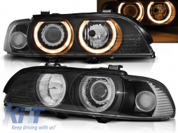 XENON HEADLIGHTS ANGEL EYES BLACK fits BMW E39 09.95-06.03 - TTHB6028175
