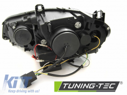 XENON HEADLIGHTS ANGEL EYES LED DRL CHROME fits BMW X5 E70 07-10-image-6268075