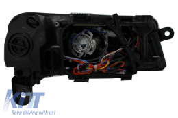 Xenon Headlights LED DRL suitable for Audi A6 C6 4F (04.2004-2008) Chrome Without AFS-image-6021864