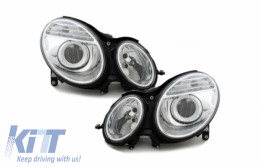 image-46-Xenon Headlights suitable for Mercedes E-Class W211 (03.2002-04.2006) Chrome