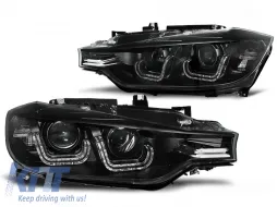 image-35-XENON HEADLIGHTS U-LED LIGHT BLACK fits BMW F30/F31 10.11 - 05.15