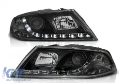 image-52-Xenon LED DRL Prednja svijetla prikladna za Škoda Octavia II (03.2004-2008) crna