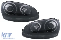 image-68-Xenon Look Headlights suitable for VW Golf 5 V Mk5 (2003-2007) Jetta (2005-2010) GTI R32 Black Edition