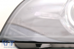 Xenon Scheinwerfer Angel Eyes 3D Dual Halo Felgen LED DRL für BMW X5 E70 07-10 Schwarz-image-6074956