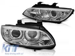image-36-XENON-SCHEINWERFER ENGEL-AUGEN LED CHROM geeignet für BMW E92/E93 06-10