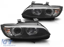 image-66-XENON-SCHEINWERFER GELBE LED SCHWARZE DRL geeignet für BMW E92 / E93 06-10