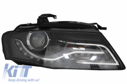 Xenon Scheinwerfer LED DRL Tagfahrlicht für Audi A4 B8 8K 09.07.10.11 Schwarz-image-6048241