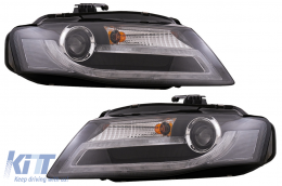 Xenon Scheinwerfer Tagfahrlicht LED TFL für AUDI A4 B8 8K 08-11 Facelift Look-image-6074788
