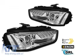 image-13-Xenon-Scheinwerferkit geeignet für Audi A4 B8 2012-2015 mit dynamischem Blinker, verchromtem Sockel, links und rechts