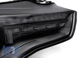 Xenon-Scheinwerfersatz geeignet für Audi A5 2011-2016 mit dynamischem Blinker, schwarzem Gehäuse, für das Modell mit Tagfahrlicht, ohne AFS, links und rechts-image-6152404