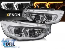 Xenon-Scheinwerfersatz geeignet für BMW 4er Serie F32 Coupé, F33 Cabriolet 2013-2017 mit Chrombasis, für das Modell mit werkseitigen Tagfahrlichtern, ohne AFS, links und rechts-image-6152675