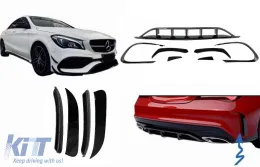 image-41-Z przodu I Tylny Splitter do Mercedesa W117 Facelift 16-18 CLA 45 Look Canards