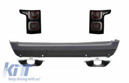 image-15-zadnji branik sa nastavak auspuha-izduvi i FULL LED stop lampe pogodnim za Range Rover Vogue L405 (2013-2017) facelift 2018+ dizajn