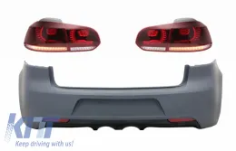 image-29-zadnji branik sa stop lampe FULL LED pogodan za VV Golf VI (2008-2013) R20 dizajn trula visnja (LHD i RHD)