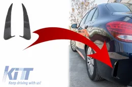 image-40-Zaklopci zadnji branik Bocne peraje Flics pogodne za Mercedes C Class V205 (2014-2020) karbon film