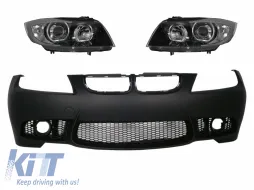 image-35-Zderzak dla BMW 3 E90 E91 2004-2008 Non LCI M3 Look Reflektory Angel Eyes