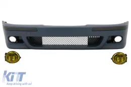 image-9-Zderzak do BMW E39 5 Series 95-03 Światła przeciwmgielne Żółty wygląd M5