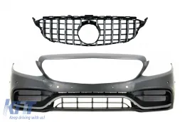 image-38-Zderzak do kratki Mercedes W205 S205 C205 A205 14-18 GTR Look bez kamery 360