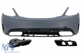 image-29-Zderzak do Mercedes C W205 Limousine 2014-2020 Końcówki tłumika C63 Design