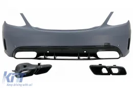 image-65-Zderzak do Mercedes C W205 Limousine 2014-2020 Końcówki tłumika C63 Design