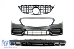 image-46-Zderzak do Mercedesa W205 S205 AMG Line 14-20 C63S Look Grille Diffuser Tips