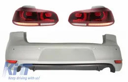 image-10-Zderzak tylny do VW Golf 6 VI 08-12 Tylne światła FULL LED Cherry Red GTI Design
