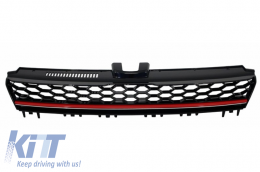 image-62-Zentraler Kühlergrill für VW Golf 7 VII 2012-2017 GTI R-line Design Badgeless