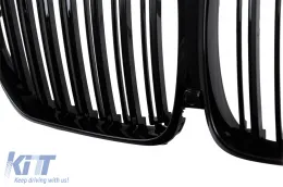 Zentralnierengitter für BMW X5 G05 18-22 Doppelt Streifen M Look Glänzend Schwarz-image-6239483