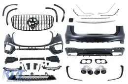 image-46-Zestaw do Mercedesa GLS SUV X167 19-24 Zderzak Nadkole Końcówki tłumika wydechu
