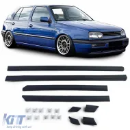 image-71-Zierleisten, Türverkleidungen, Stoßleisten, 8-teiliges Set + Clips, geeignet für VW Golf 3 91-97 4-Türer