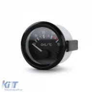 Zusätzliche Instrument Öltemperatur analog schwarz mit Halter youngtimer retro-image-6195728