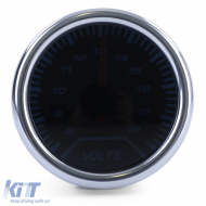 Zusätzliches Installationsinstrument für Voltanzeige universal 52mm Black Magic beleuchtet-image-6190932