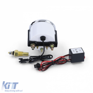 Zusätzliches Instrument für die Wassertemperatur mit Halter plasma-blau beleuchtet-image-6190361